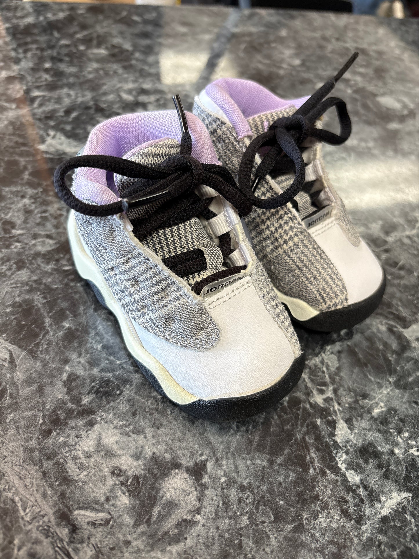 4c Jordan Retro 13s - Lavender/Knit Grey