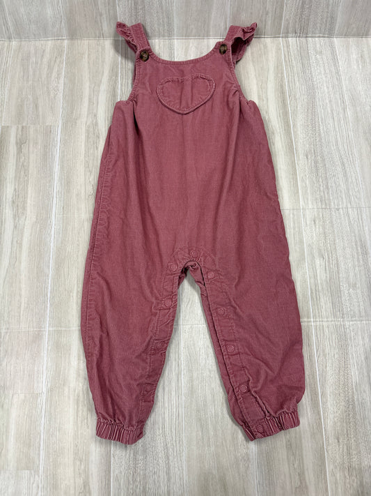 18m Mauve Corduroy Overalls