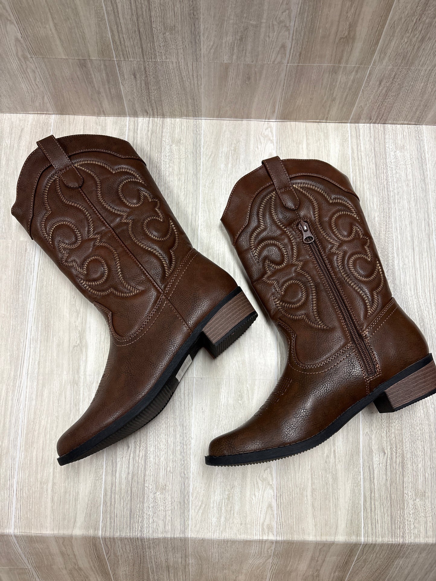 5Y Brown Western Boot