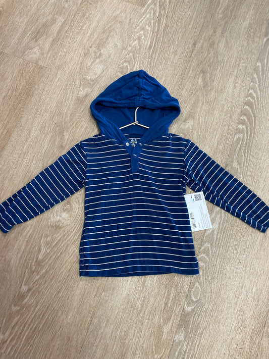 2T Kickee Pants Striped Hooded Shirt