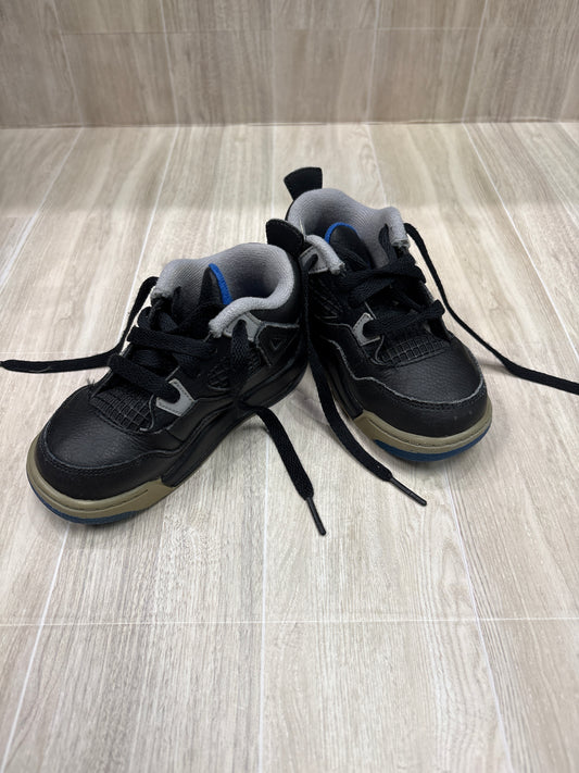8c Jordan Black/Blue Mid Sneaker