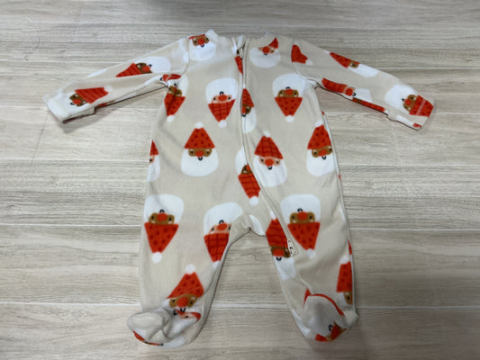 0-3m Fleece Santa Pajama