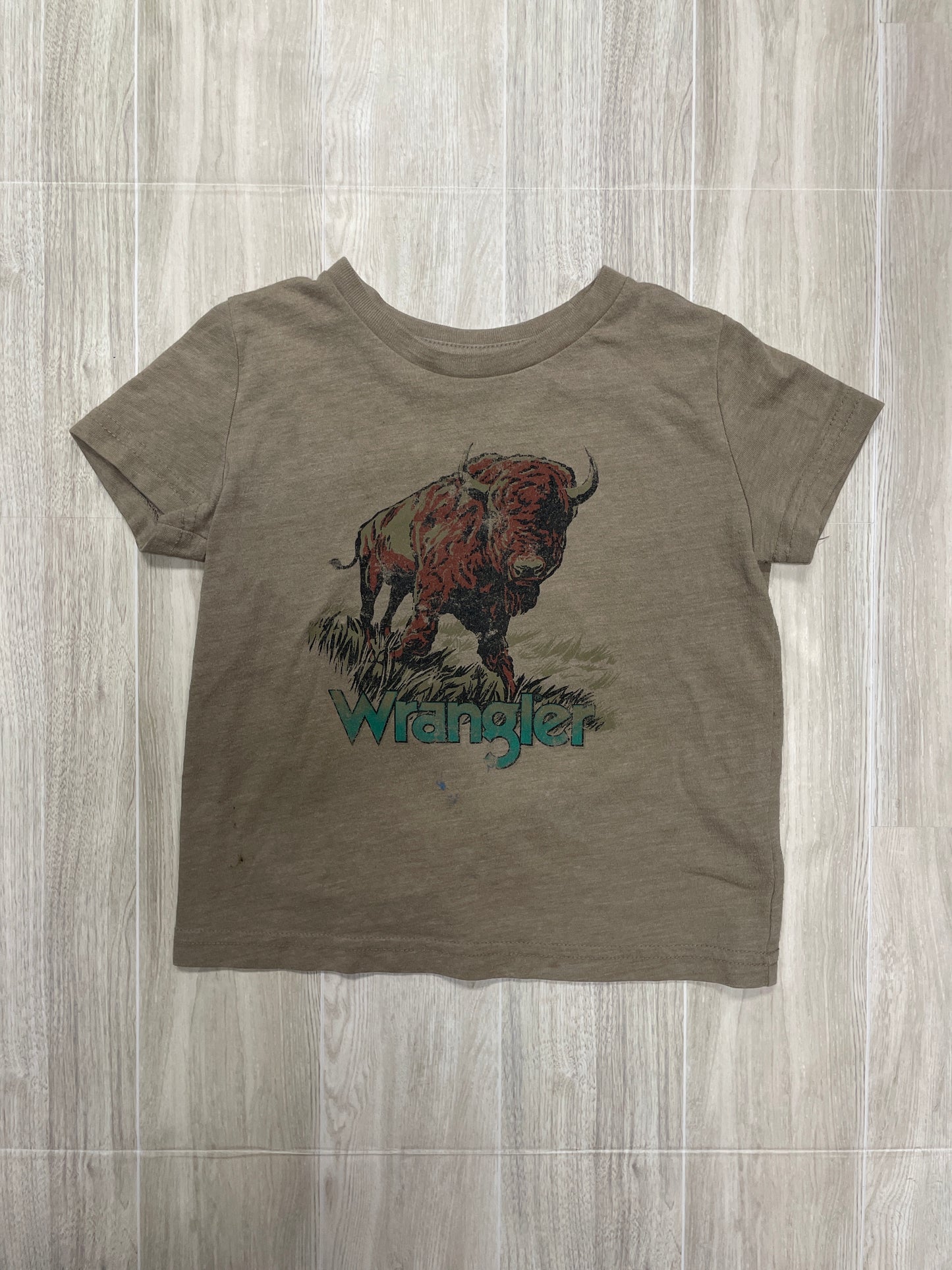 2T Tan Wrangler Graphic Tee - Blemish