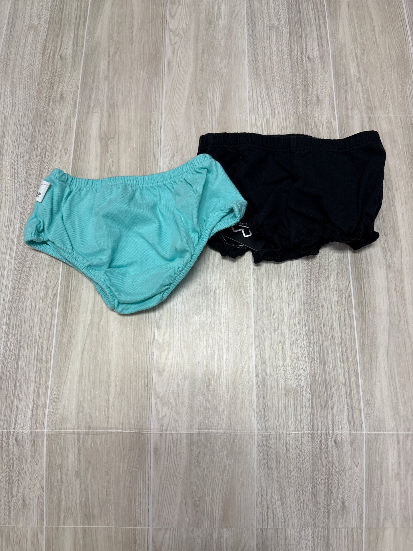 0-3m Bloomer 2 Pack - Black/Blue