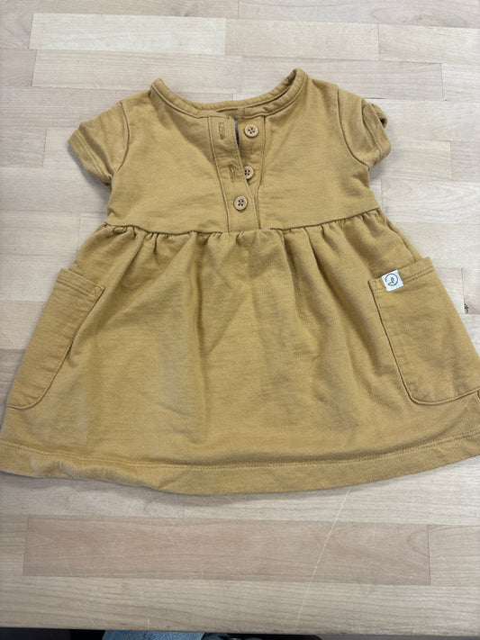 6m Mustard Organic Dress
