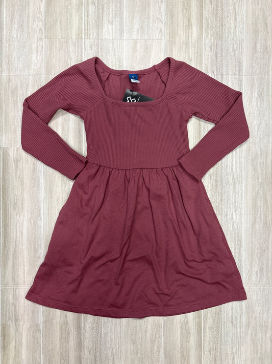 5T Mauve Ribbed Long Sleeve Dress