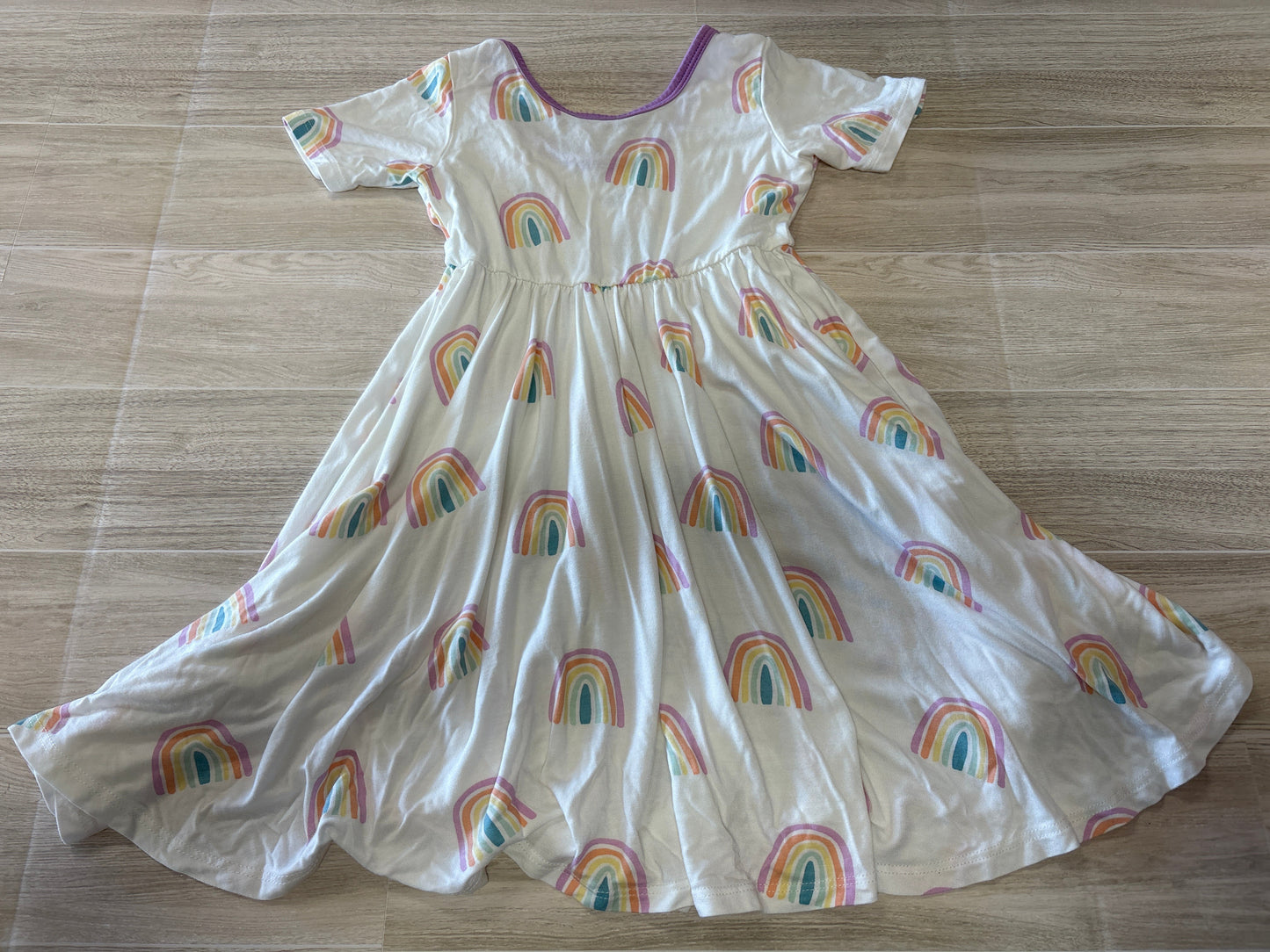 3T Kyte Lavander Rainbow Twirl Dress