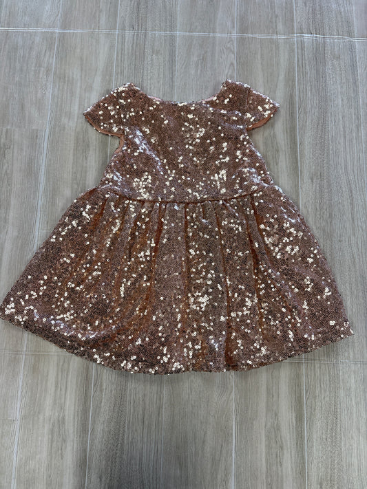 9-12m Baileys Blossoms Rose Gold Sequin Dress
