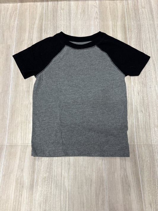 2T Black/Grey Basic Short Sleeve Tee