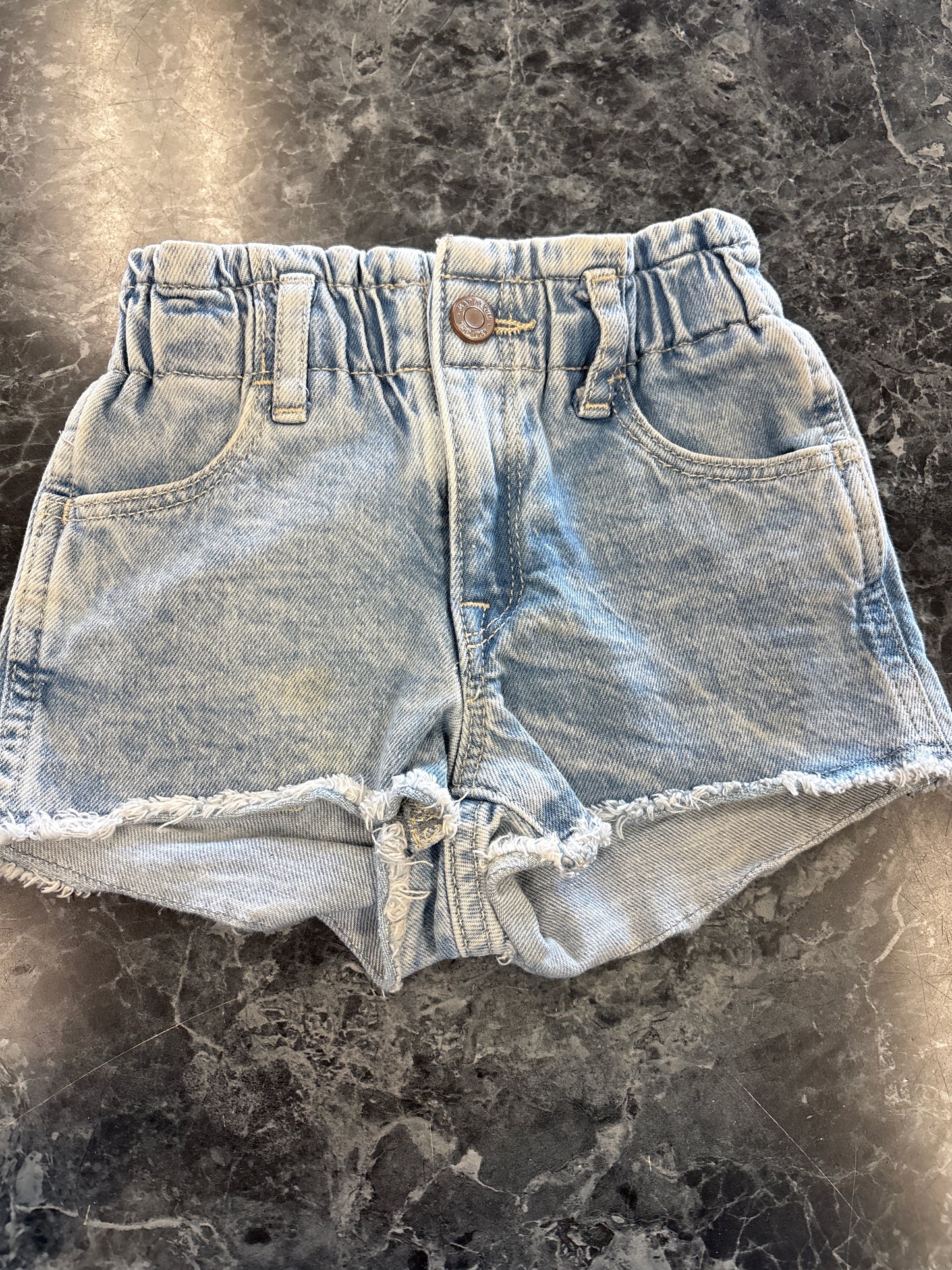 18-24m Gap Light Wash Paper Bag Shorts - Blemish