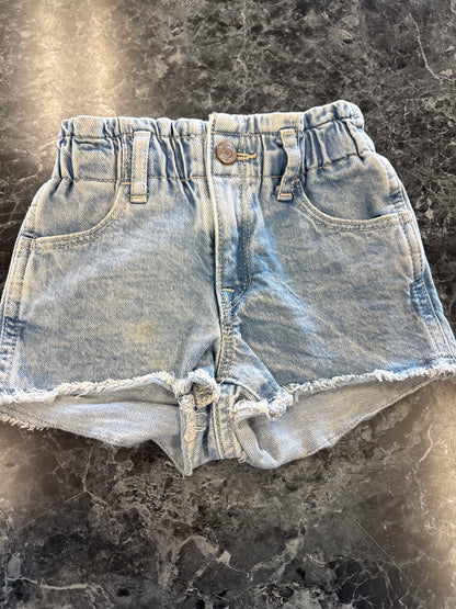 18-24m Gap Light Wash Paper Bag Shorts - Blemish