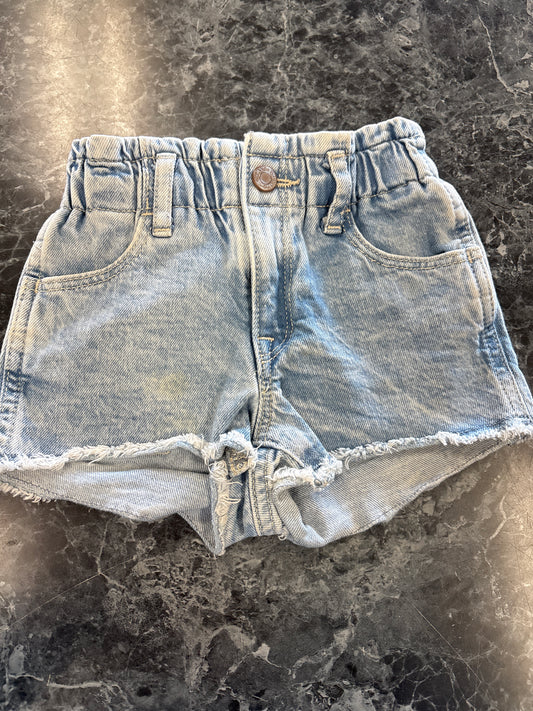 18-24m Gap Light Wash Paper Bag Shorts - Blemish