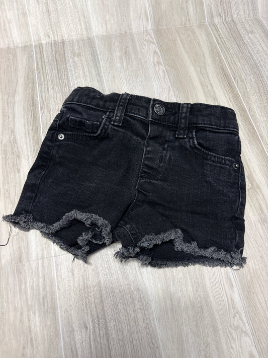 2t Black Denim Short