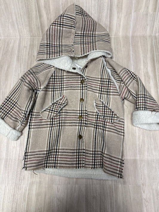 3/4T Cozy Lined Plaid Jacket