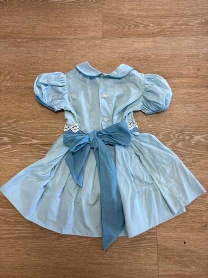 24m Vintage Blue Babydoll Dress
