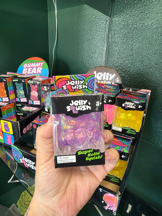 Squishy - Jelly Fish - Purple Glitter