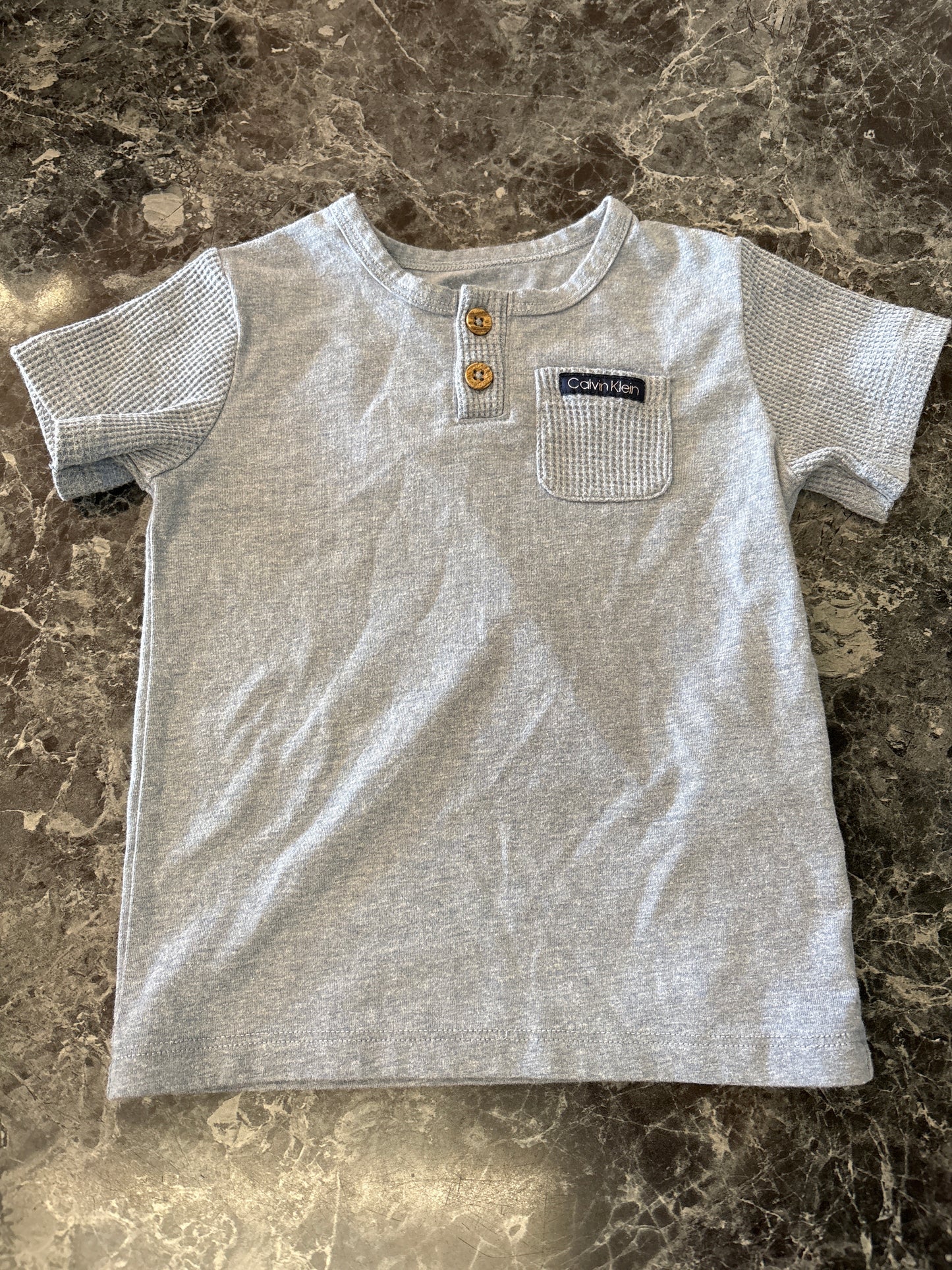 12m Calvin Klein Light Blue Button Tee