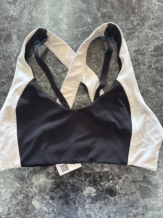 Womens 8 Lululemon Black/White Sports Bra
