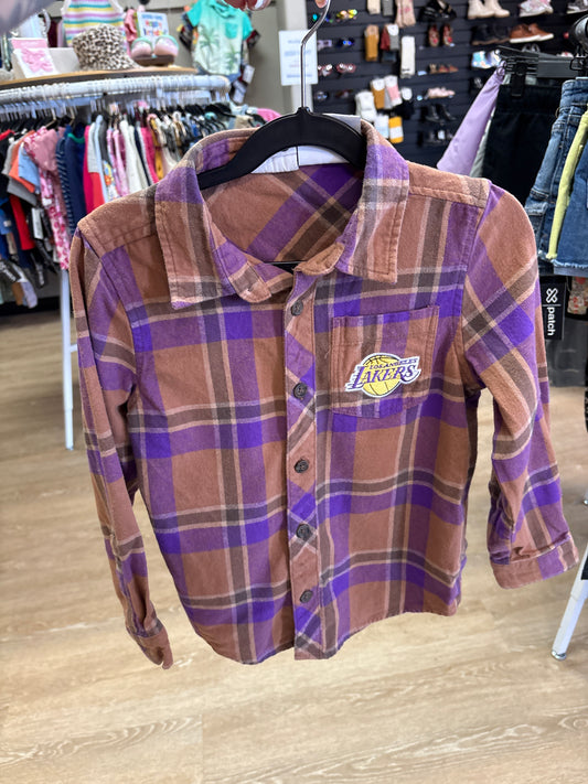 6 Cotton On Kids x NBA Lakers Flannel