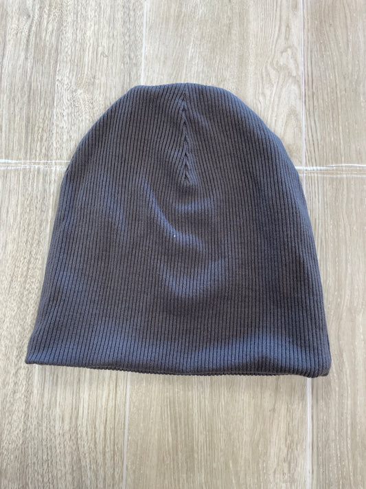 Infant Charcoal Grey Ribbed Beanie