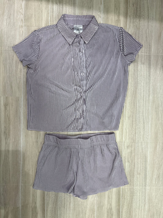 4T Lavender Lightweight 2 Piece Ribbed Set