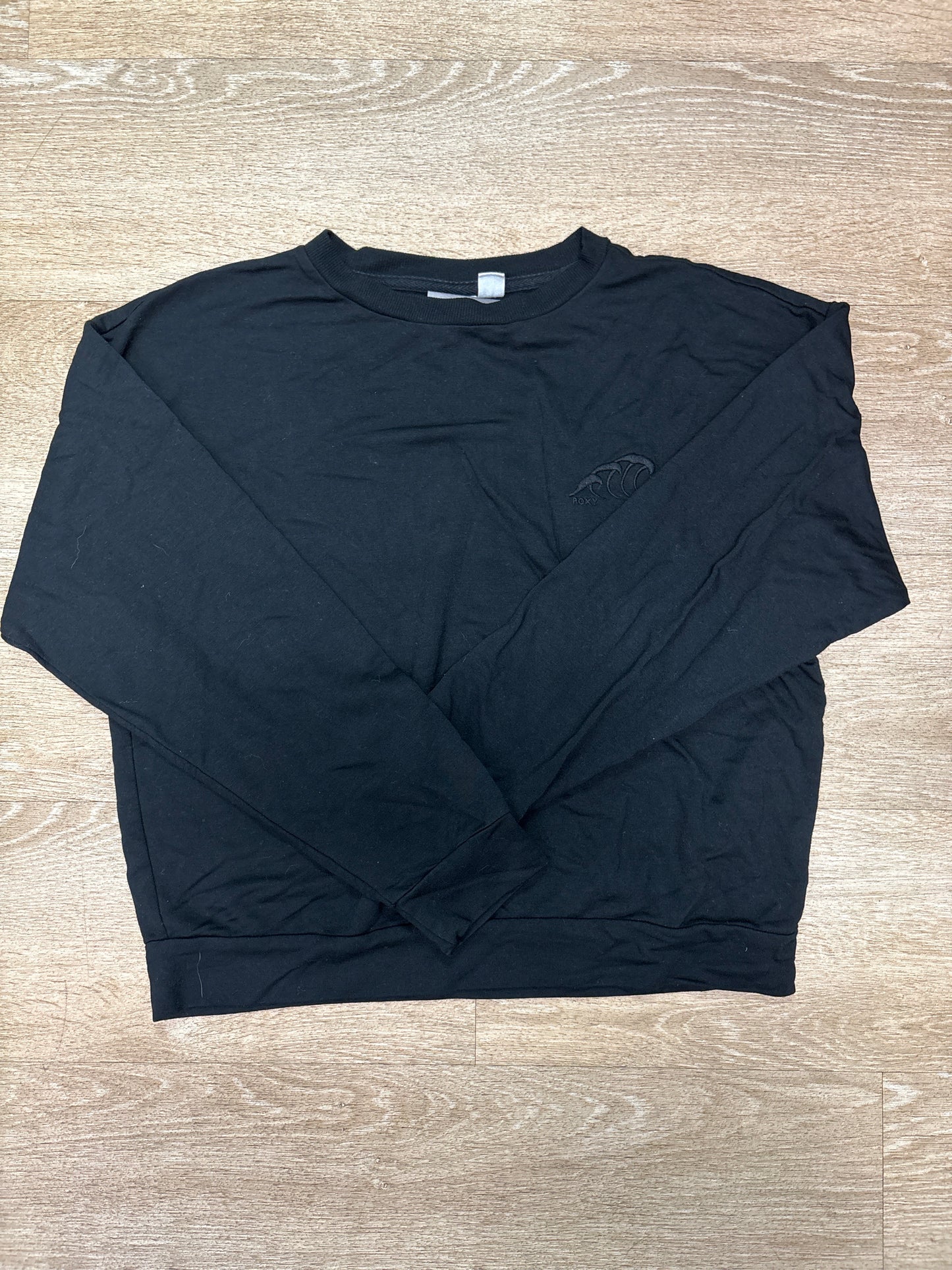 Womens Medium Black Roxy Lightweight Crewneck