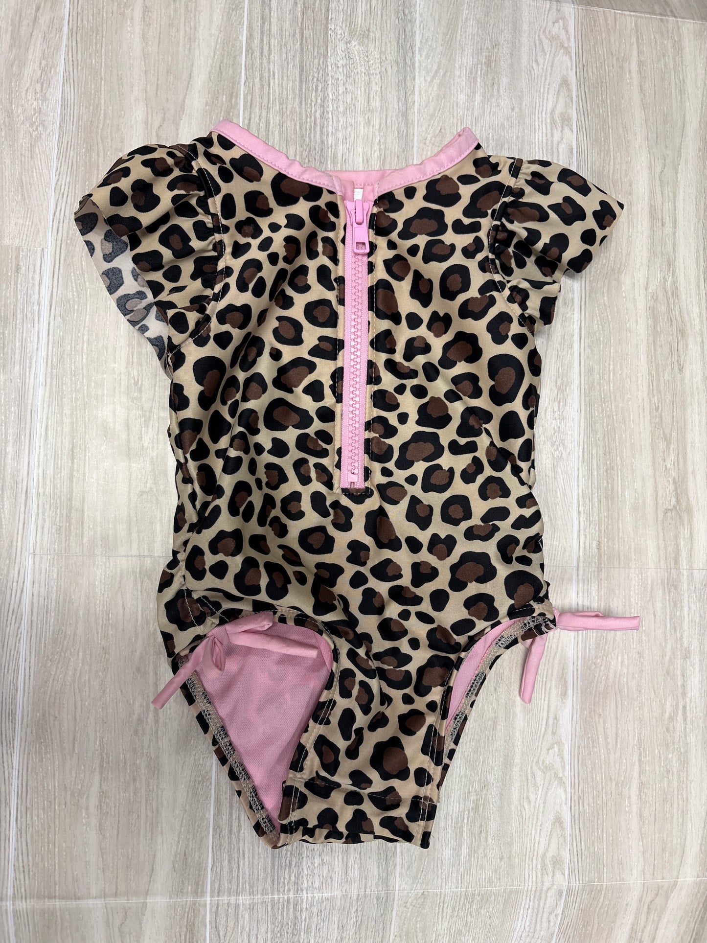 12m Leopard Zip Up One Piece Swimsuit