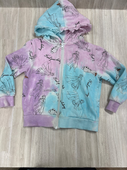 5T Pink/Blue Frozen Graphic Zip Up Hoodie - Blemish