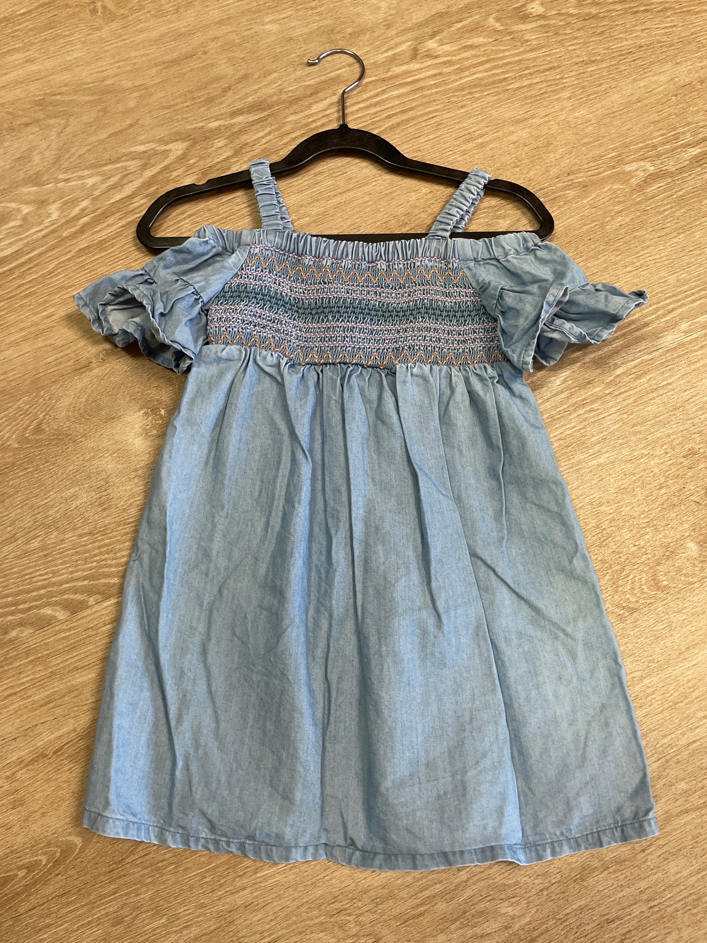 2T Cinched Soft Denim Dress