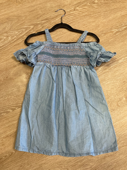 2T Cinched Soft Denim Dress