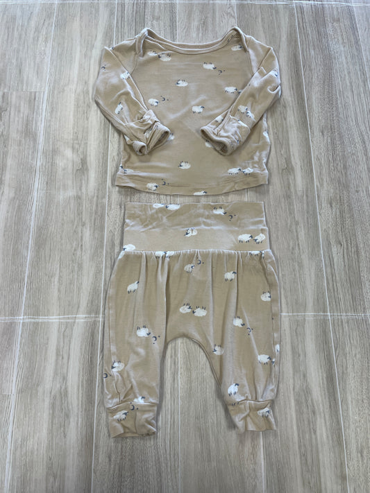 3m Cream Multi Sheep 2 Piece Lounge Set