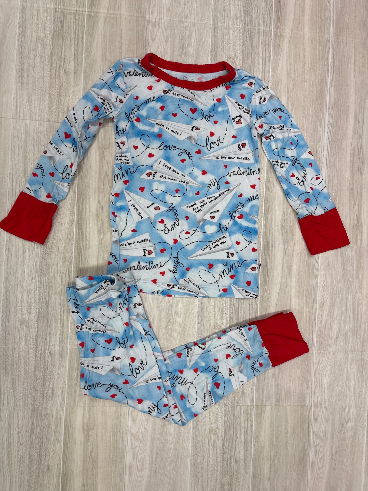 18-24m Birdie Bean Love You Paper Airplane 2 Piece Lounge Set