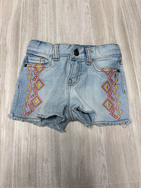 2T Aztec Stitched Denim Short