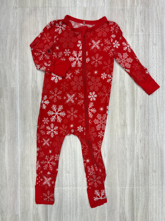 6-9m Posh Peanut Red Snowflake Pajama