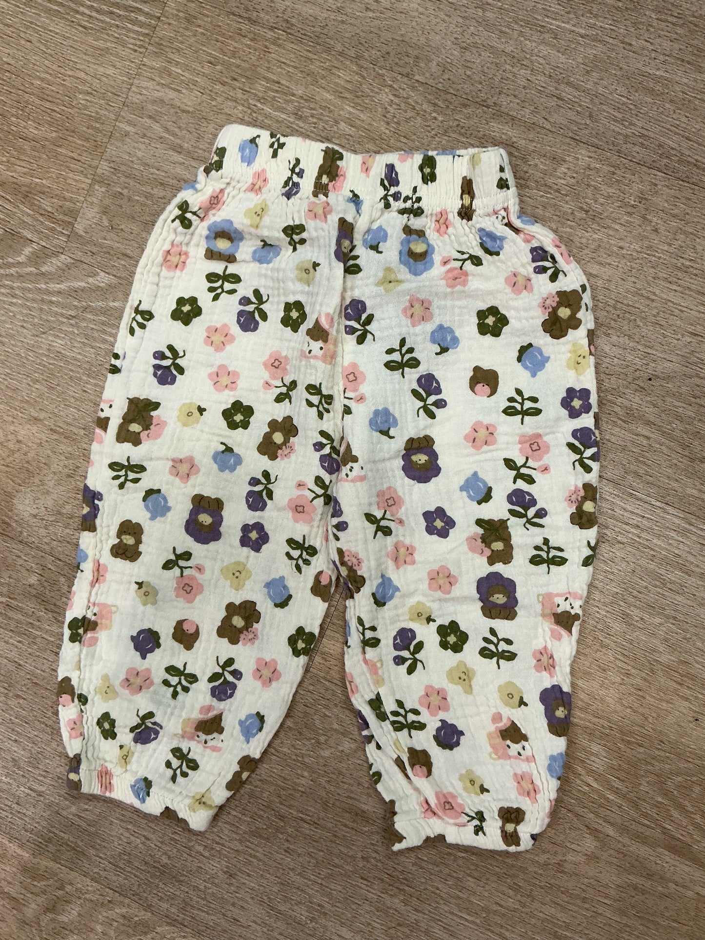 24m Harem Gauze Pants - Floral