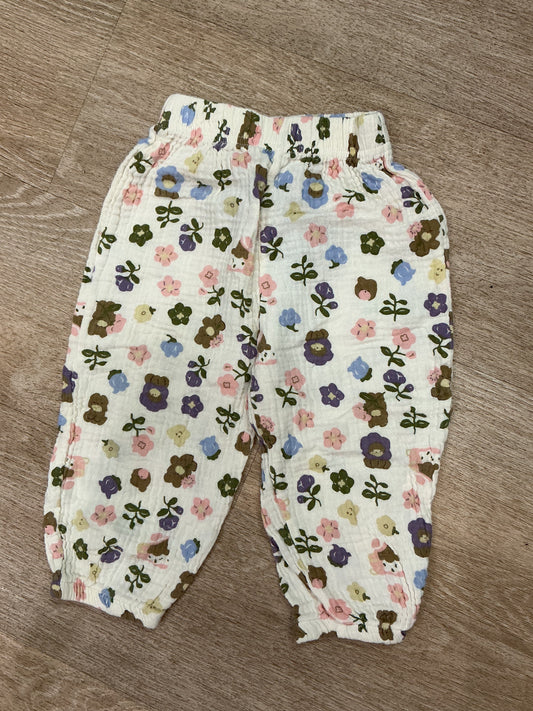 24m Harem Gauze Pants - Floral