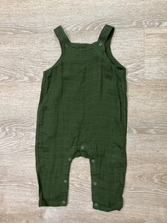 NWT 12-18m Angel Dear Gauze Overall - Green