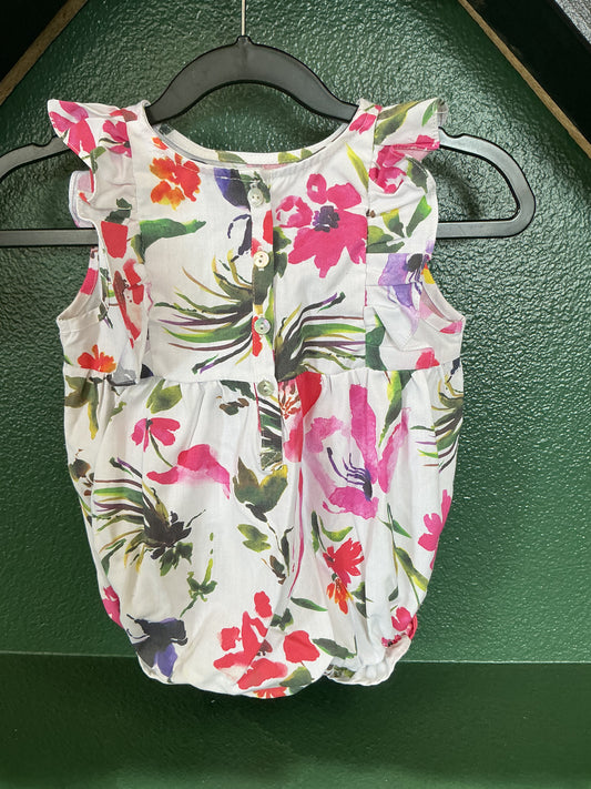 NWT 12-18m Petite Plume Floral Romper