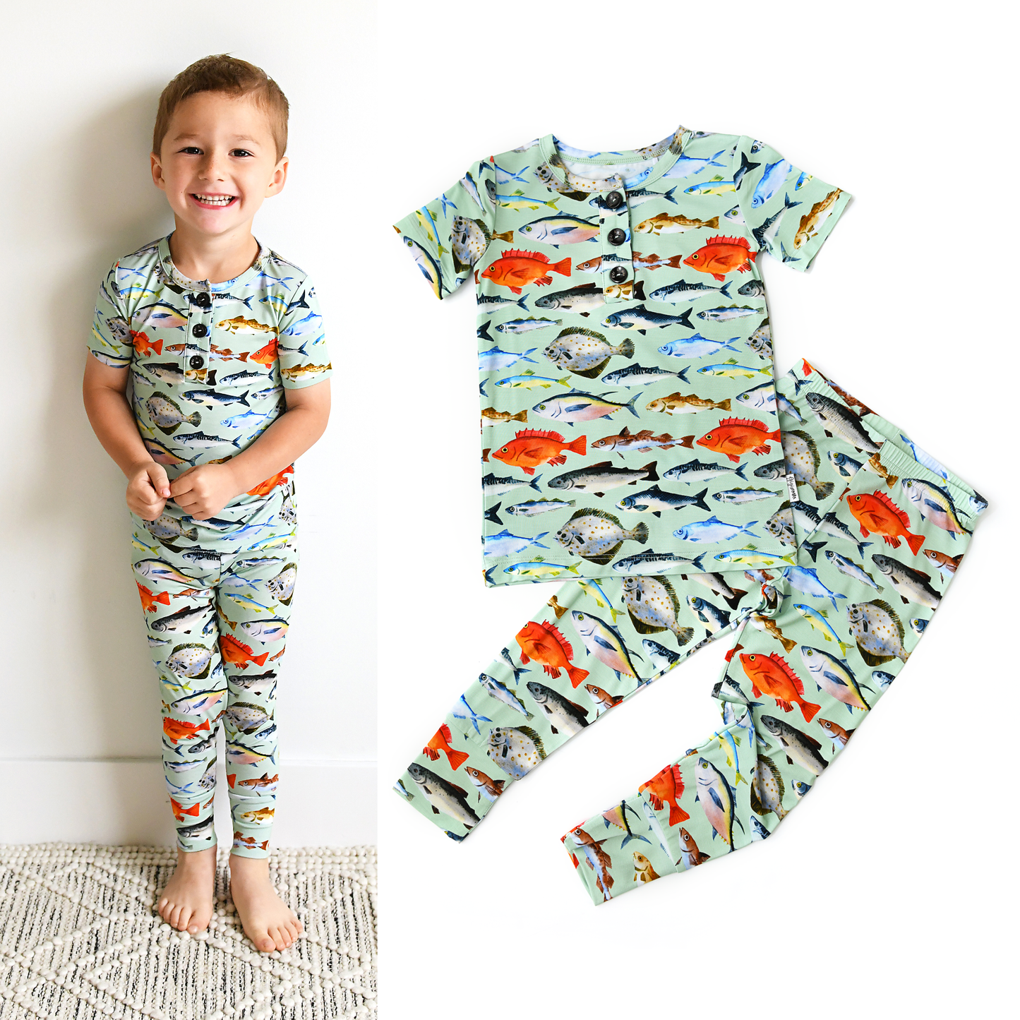 Gigi and Max - Tommy Fish TWO PIECE: 2t/3t