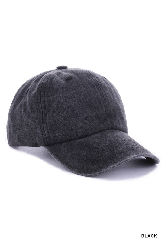 Vintage Washed Trucker Hat Baseball cap: BLACK/ OS