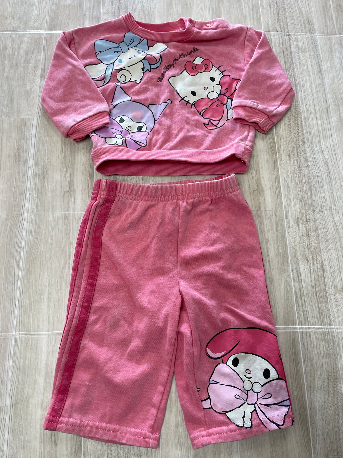 6-9m Hello Kitty And Friends Pink 2 Piece Set