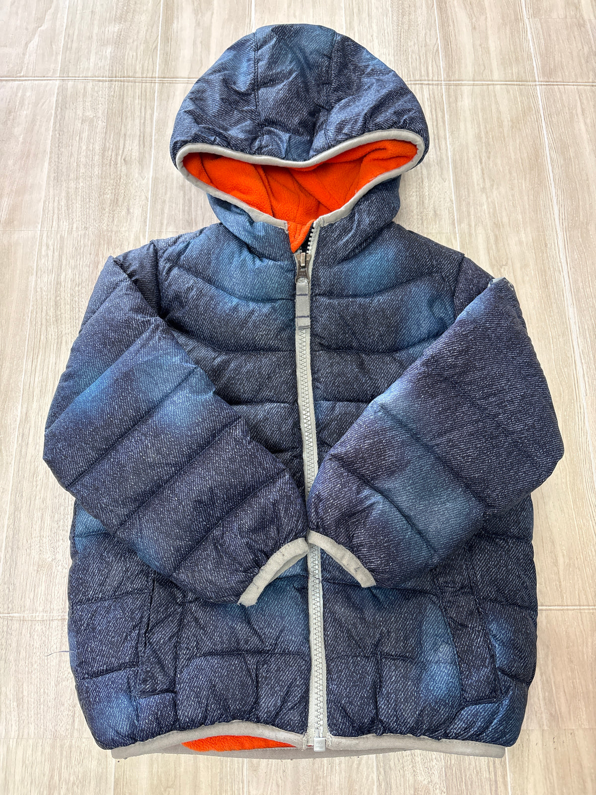 2T Snozu Fleece Lined Navy Puffer Jacket