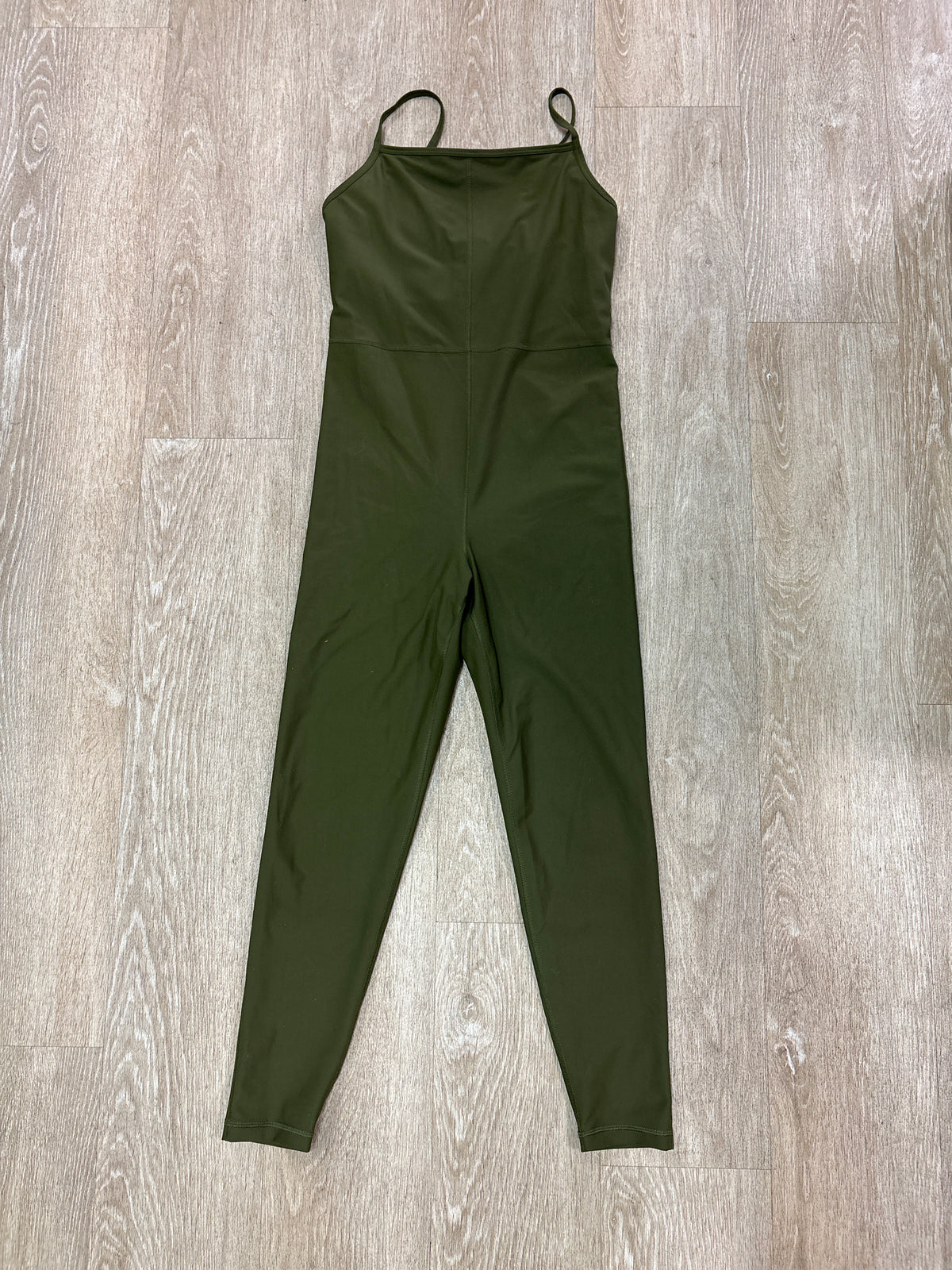 Womens Medium Olive Athletic Tank Jumpsuit