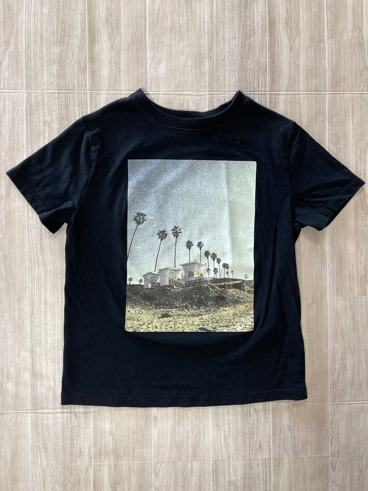 6/7 Black Beach Graphic Tee