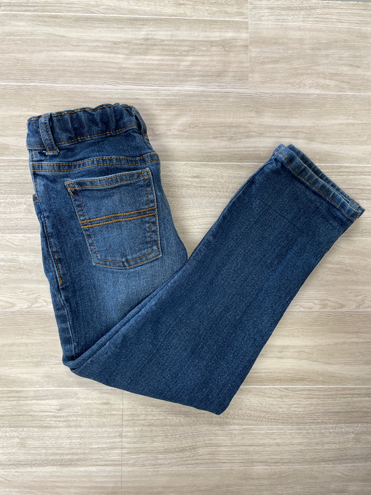 6 Dark Wash Straight Leg Denim