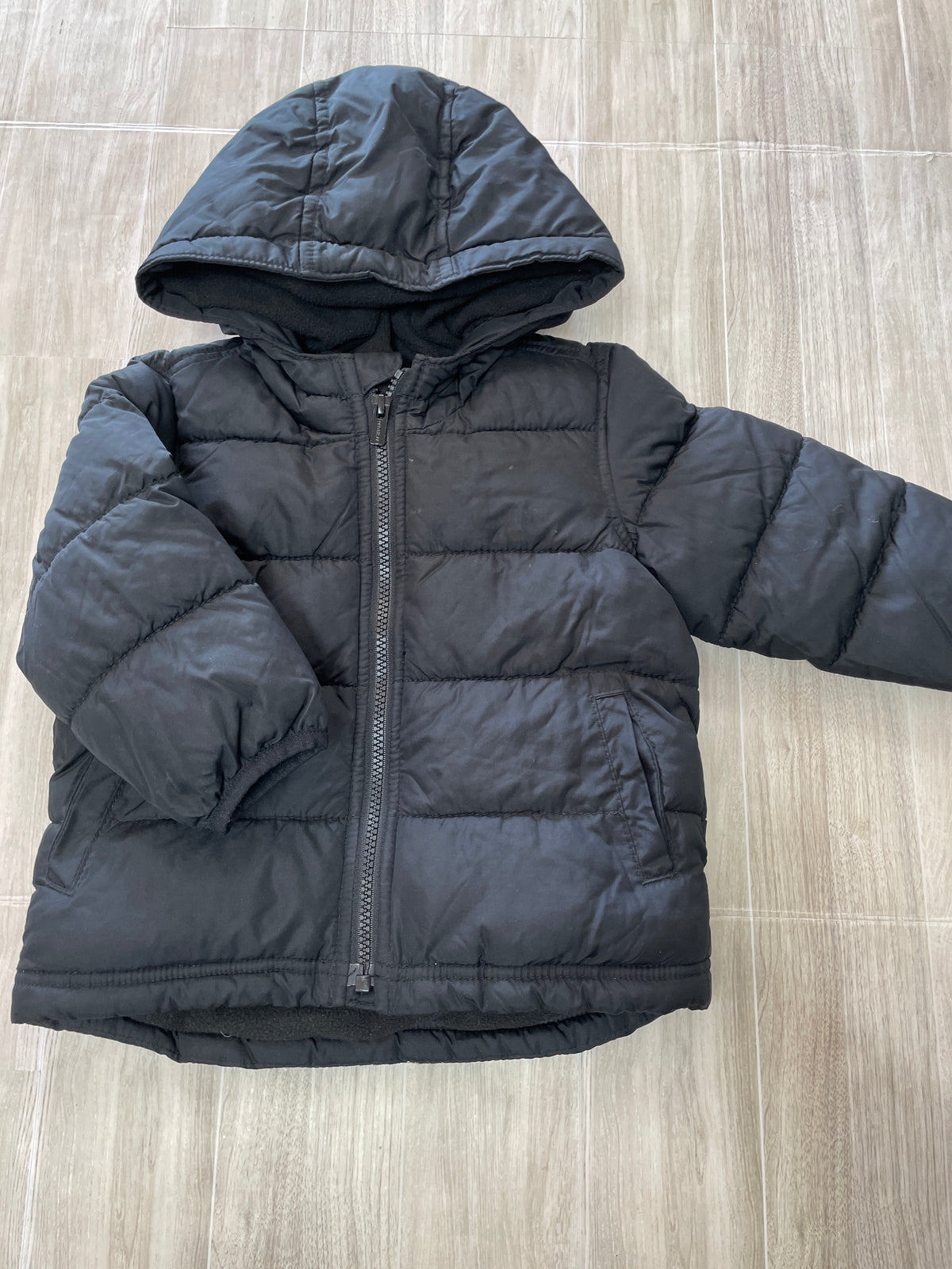 18-24m Black Hooded Puffer Jacket
