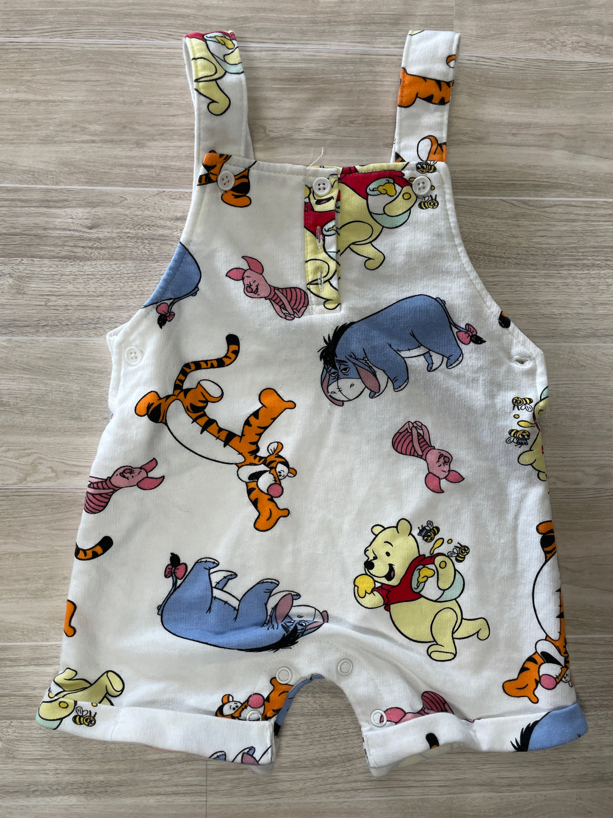 12m White WTP Graphic Shortie Overalls