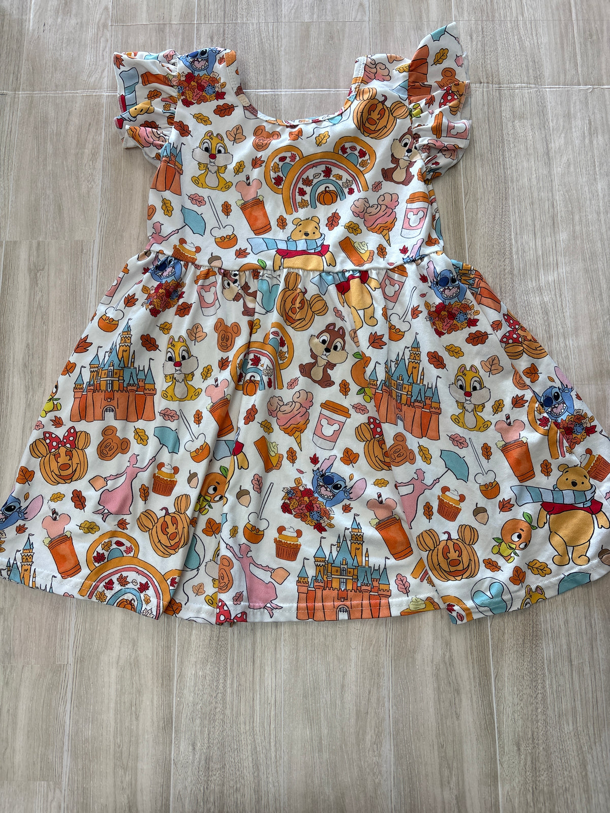 5/6 White Disney Fall Dress