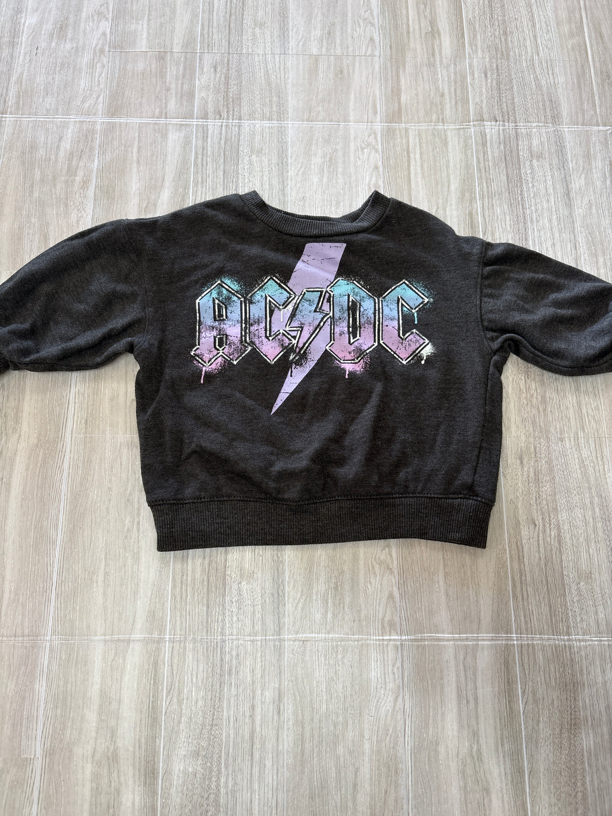 12m Heathered Grey ACDC Crewneck