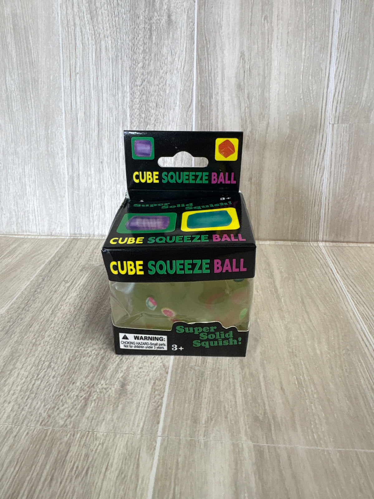 NEW - Squishy - Cube with Fruit - Yellow